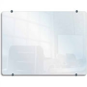 Luxor Glass Wall Mounted Marker Board-Size:48 5/8" W x 36 5/8" H
