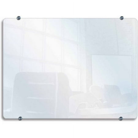 Luxor Glass Wall Mounted Marker Board-Size:48 5/8" W x 36 5/8" H