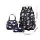 thumbnail image 3 of Conjunto De Mochila De Nailon Mochila de viaje de nailon para la escuela, paquete de 3, 43 x 30 x 16 cm, incluye bolsa para almuerzo y lápices Yulucky, 3 of 8