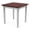Mahogany, variant on Amherst Steel Reception Waiting 20" End Table / Silver Steel / Mahogany
