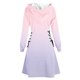 thumbnail image 3 of Women's Halloween Dress Casual Women Long Sleeve Autumn Dress Drawstring Hoodie Dress, 3 of 4