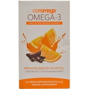 Coromega Omega-3 Squeezepkets, Chocolate Orange, 90 ea