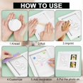 thumbnail image 4 of Dog or Cat Paw Print Keepsake Kit White 11x9x0.7 Inch Clay Pattern Wooden Photo Frame Paw Print Kit Keepsake Large Clay Area with Customization Tool for DIY Pet Lovers DIY Accessories, 4 of 9