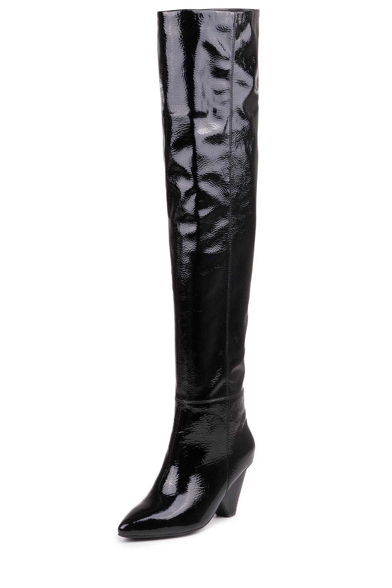 black dress boots knee high