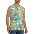 thumbnail image 2 of Kdxio Cute Pineapples for Men's Muscle T-shirt,Sleeveless for Workout Running Athletic Gym Lounge Casual, 2 of 7