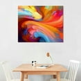 COMIO Abstract Colorful Wall Art Rainbow Canvas Wall Decor Bright