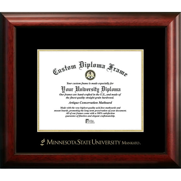 Minnesota State University Mankato 8.5" x 11" Gold Embossed Diploma Frame