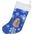 thumbnail image 2 of Carolines Treasures SC9598-CS Buff Cocker Spaniel Hiver Flocons de Neige de Noël Bas- 11 x 8 Po., 2 of 2
