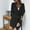Black, variant on LOVZFMLL Cardigan for Women's Solid Color Cardigan Wool Sweater Pocket Recreational Long Sleeve Tops