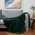 thumbnail image 5 of Wangbujianwang Fleece Bed Blankets  - Soft Lightweight Plush Fuzzy Cozy Luxury Blanket Microfiber,Emerald,Twin = 60" x 80", 5 of 6