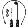 thumbnail image 1 of Micrófono Inalámbrico UHF con Cabeza, Auriculares con Pantalla Digital, Micrófono, Altavoz, Abeja Pequeña, Micrófono para Enseñanza, 1 of 5
