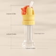 thumbnail image 5 of Water Bottle Spout Conversion Cap with Straw, Soft Silicone Straws Makes Drinking on the Go, Adapter for Plastic Bottles, Reusable Liquid Caps Straw Lid, Universal Soda Can Lids Spouts(1*Red), 5 of 9