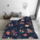 thumbnail image 5 of Fotbe Autumn Leaves With Blue Manta de Franela Acolchonada con Estampado, Súper Suave y Esponjosa, Extra Grande para Sofá, Cama, Uso Todo el Año-80"x60", 5 of 7