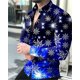 thumbnail image 1 of Tops para hombre Camisa social de lujo para hombre Camisa con solapa abotonada Camisa informal con estampado a cuadros de manga larga para hombre Cárdigan para club de graduación, 1 of 6
