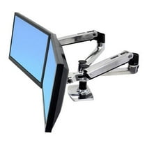 Ergotron, ERG45245026, 45245026 LX Dual Side-by-Side Arm, 1 Each, Silver
