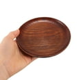 thumbnail image 6 of IDEANATEGRATE 1Pcs Table Coasters for Drinks Coffee Coaster Wooden Round Thick for Various Occasions 13.5X13.5X0.6in, 6 of 7
