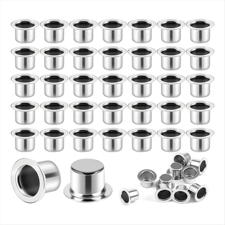 Metal Candle Holder with Round Flat Base Candle Cup Reusable Candle Drop Protector for Candle Making Decoration Projects,100 x candle holders for candle making,silver