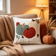 thumbnail image 5 of AURIGATE Pumpkin Pillow Cover, 17.7 in Canvas Living Room Sofa Festival Bow Decoration Cushion for Halloween Thanksgiving Home Decor, 5 of 8