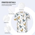 thumbnail image 5 of Rocae Farm Roosters for Breathable Men's Baseball T-Shirt Fashionable Casual Baseball Jersey, Moisture-wicking Sportswear Small, 5 of 9