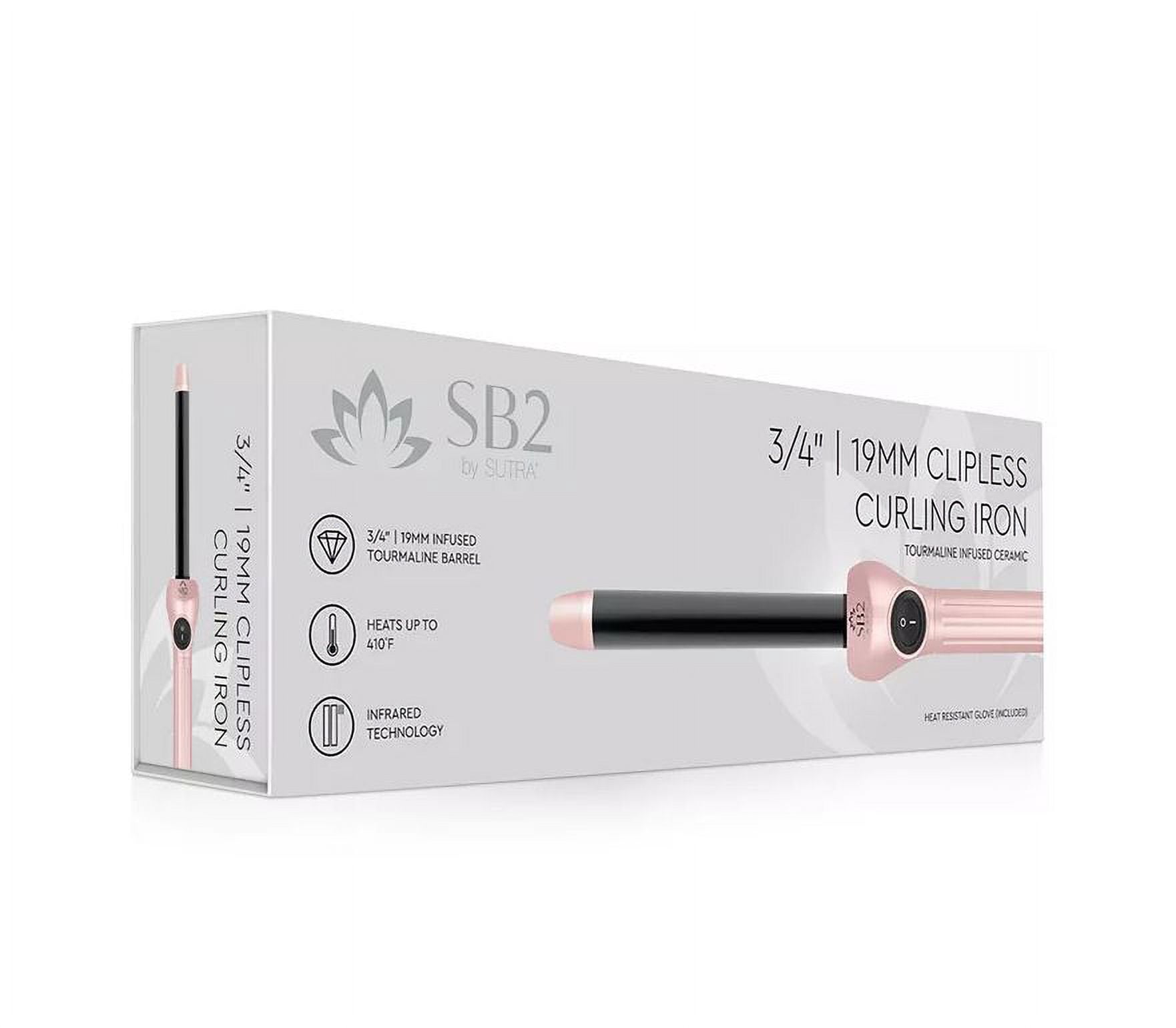 SB2 by Sutra Tourmaline-Infused 19mm Curling Rod (Rose Gold 