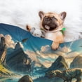 thumbnail image 3 of Yiaed Valley River Dinosaur Print Dog Blankets-Cat Blanket Washable for Couch Protection,Puppy Blanket, Soft Plush Reversible Throw Furniture Protector-, 3 of 8