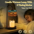 thumbnail image 2 of Candle Warmer Lamp with Timer, Monument Valley Desert Landscape Sunset Dramatic Clouds Non-slip Wireless Remote Control Wax Melts Warmer with 4 Bulbs for Home Office Dorm, Birthday Gifts for Women, 2 of 7