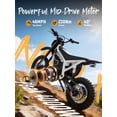 thumbnail image 3 of ESKUTE NOVAX Electric Dirt Bike for Adults/Teens, 4000W 46MPH Fast Electric Motorcycle, 48V 22.8Ah Long Range Battery, Full Suspension, Hydraulic Brakes, White, UL2849, 3 of 6