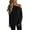 C-Black180, variant on Womens Sweaters Off Shoulder Loose Fit Long Sleeve Solid Color Knitted Top For Fall Winter Fashion Stylish Soft Jumper Tops