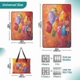 thumbnail image 2 of Extra Large Picnic Beach Blanket Waterproof Sand Proof Portable Outdoor Mat Colorful Balloons Fly 80x118, 2 of 9