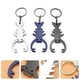 thumbnail image 2 of KAKOWELY 3 llaveros de metal con forma de langosta, abridor de botellas, colgante, regalo, 2 of 5