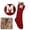 M, variant on Personalized Christmas Red Stockings with Initials, 18" Large Embroidered Monogram Knit Xmas Stocking Holiday Party Fireplace Family Hanging Stocking Party Decoration