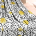 thumbnail image 3 of White Daisy Flower Black Lines Pattern Blanket,Comfortable Soft Flannel Throw Blanket,All Season,Warm Lightweight Blankets for Sofa Bed Couch Living Room Chair,40"x50", 3 of 4
