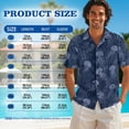 thumbnail image 6 of Whosucclay Jellyfish Coral Print Matching Hawaiian Outfits for Couples, Women's Casual Summer Sleeveless Crewneck Dress with Pockets Men's Hawaiian Button Down Aloha Shirt, S, 6 of 7