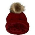 thumbnail image 2 of Britt's Knits  Unique Weave Plush Lined Knit Hat with Pom (Women), 2 of 2