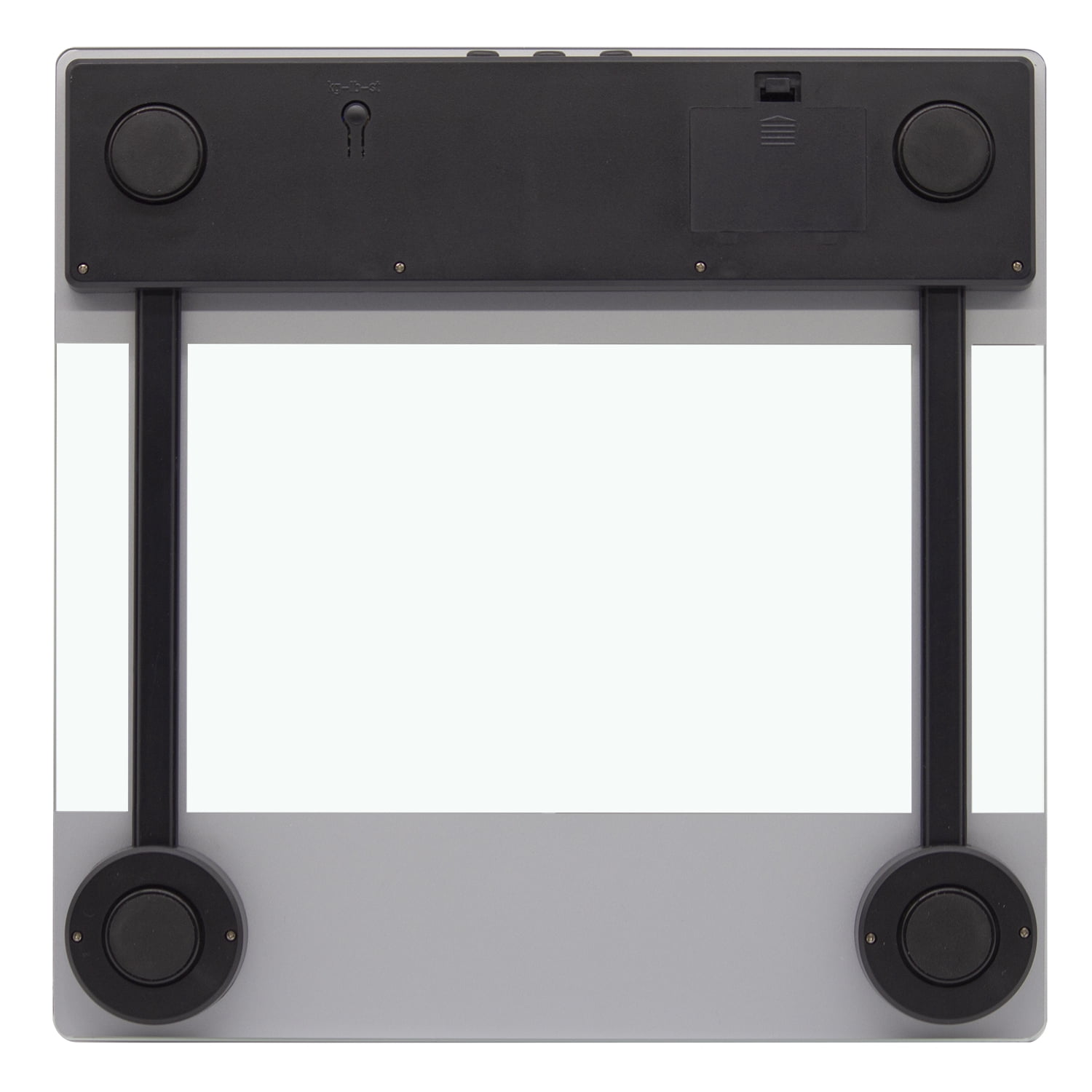 InstaTrack 11.8" x 11.8" Digital Glass Body Weight Scale with Body Fat/BMI Monitoring, Clear