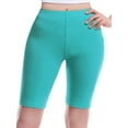 thumbnail image 3 of Made by Olivia Women's Basic Solid Active Yoga Biker Shorts, 3 of 5
