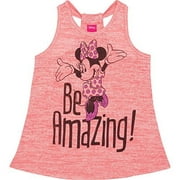 Minnie Mouse Ap Mn Be Amazing Hacci Racerback Tank Top
