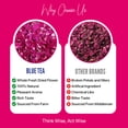 thumbnail image 4 of BLUE TEA - Grade A - Rose Tea (Pack of 2) | Natural Sun Dried Petals 1.76 oz - 25 Cups Approx | Herbal Tea - Food grade Pet-jar Pack |, 4 of 7