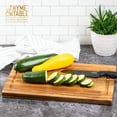 Thyme & Table 12" x 18" Acacia Wood SoHo Cutting Board