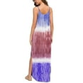 thumbnail image 4 of Npasoilc Summer Dresses For Women 2024 Long Dress Sleeveless Casual Loose V-Neck Strappy Split Beach Dresses Cover Up Long Cami Maxi Dresses Sundress With Pockets, 4 of 6