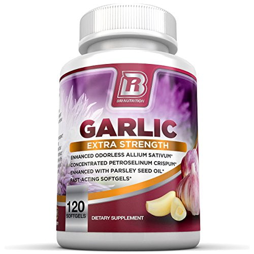 BRI Nutrition Odorless Garlic 500 mg Softgel - 120 Softgels
