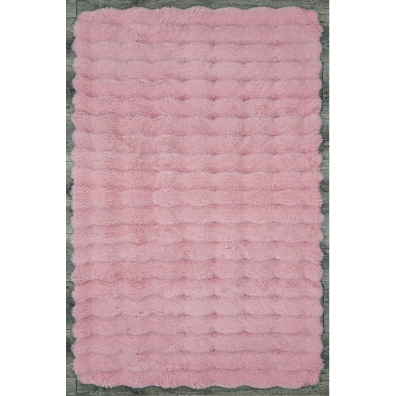Fritz Pink Modern Plush Soft Area Rug