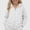 White, variant on WAVSUF Kids Girls Hooded Sweatshirt Soft Comfortable with Pockets Zipper Fleece Winter Active Pullover 7-8