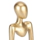 thumbnail image 2 of Gold Decor Sitting Statue Resin Collectible Abstract Art Sculpture Desk Sculpture Table Decor for Home Decoration, 2 of 3