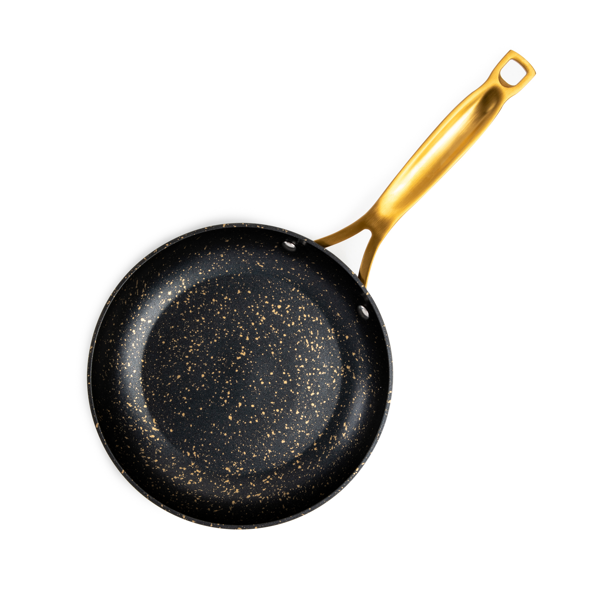 Thyme & Table 8" Signature Ceramic Nonstick Fry Pan, Black & Gold photo 7
