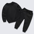 thumbnail image 4 of CAUYDY Children Birthday Outfits for Boy Long Sleeve Top Sweatpants 2Pcs Cute Matching Sets 5Y 6Y 7Y 8Y 9Y 10Y Kids Fall Winter Autumn Clothes Black for Sizes 7-8 Years, 4 of 6