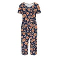 thumbnail image 5 of Two Piece Sleepwear for Women Floral Print Lounge Set Loose Fit Oversized Lounge Set Womens Pajama Sets, 5 of 5