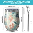 thumbnail image 5 of Modern 12oz Stainless Steel Insulated Wine Tumbler with Lid and Straw – Double Wall Vacuum Mug for Hot & Cold Drinks, 304 Steel Interior, Sweat-Free Design, 5 of 5