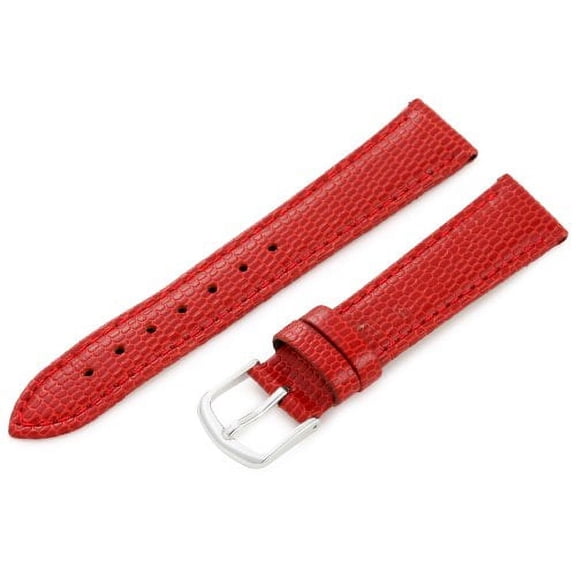 Hadley-Roma Hadley-Roma 16mm 'Women's' Leather Watch Strap, Color:red (Model: LSL725RQ 160)