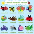 thumbnail image 2 of Craft Kit WATINC 12 piezas de arte con estampado de manos de insectos primaverales para niños, 2 of 7